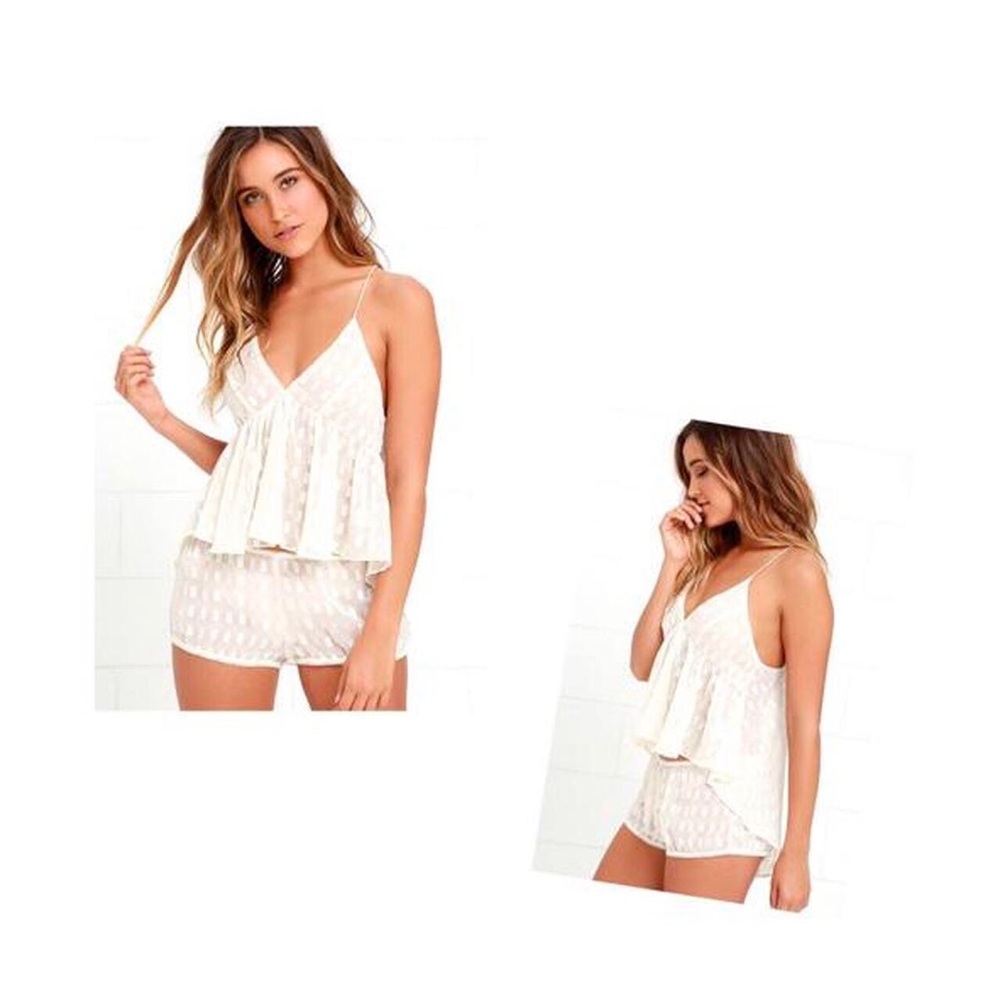 Sugar Dust Cream Lingerie Set